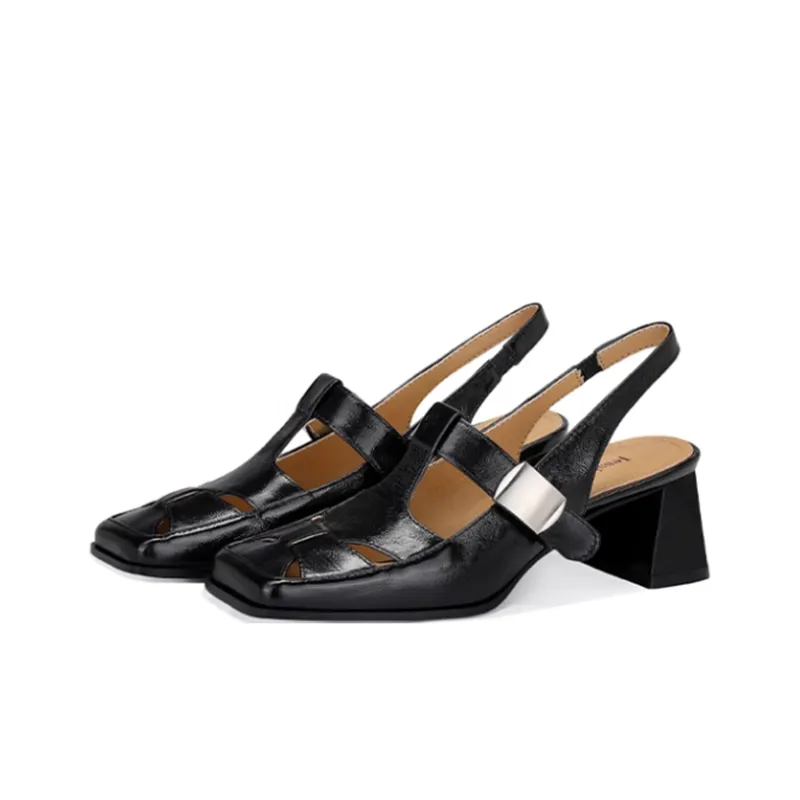 JESSICA SOPHIA Chunky Heel High Heels 4cm Women's-2