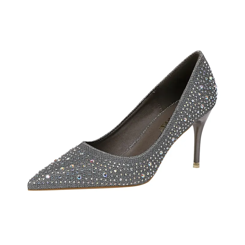 QITUMAUL Slim Heel High Heels Women's-3