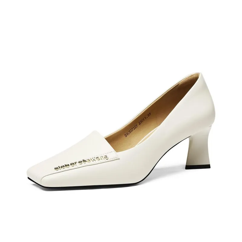 BOSSSUNWEN Chunky Heel High Heels 6cm Women's-1