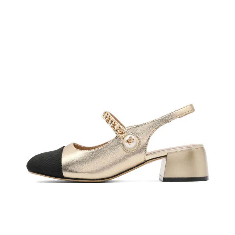BELLE Chunky Heel High Heels 4.5cm Women's-12