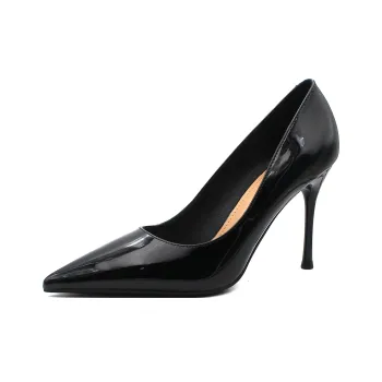 Zubumei Beautiful Feet Slim Heel High Heels 9cm Women's Black
