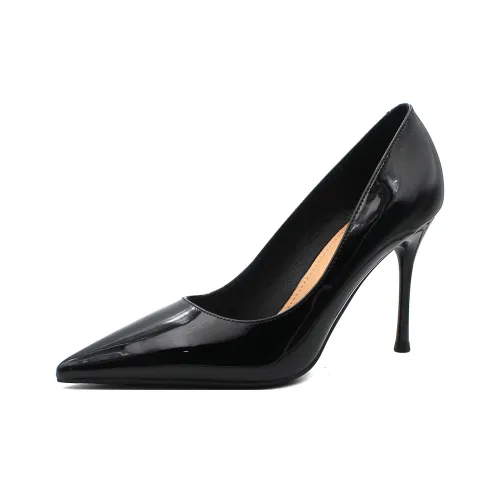 Zubumei Beautiful Feet Slim Heel High Heels 9cm Women's Black