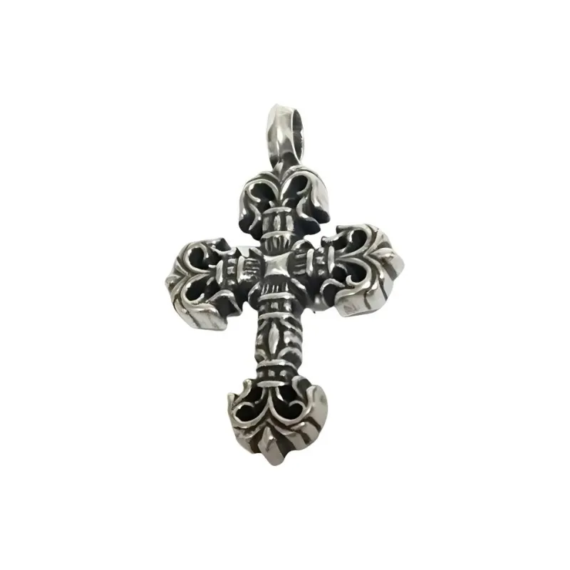 Chrome Hearts 925 Sterling Silver Pendants Unisex Silver Small Size-1