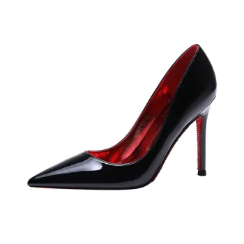 HKCP Slim Heel High Heels Women's Black