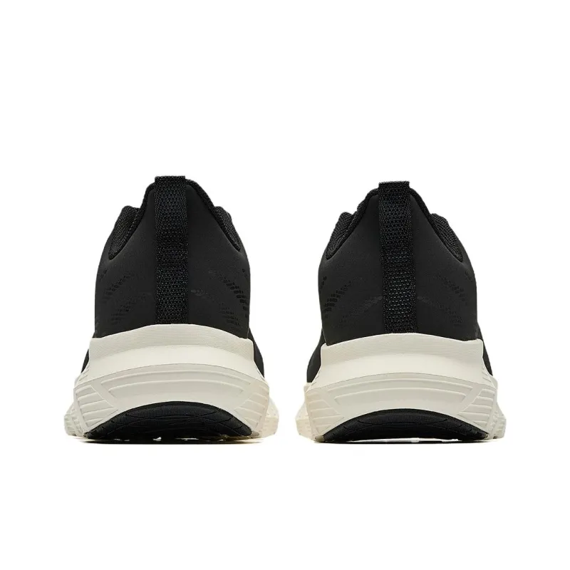 Anta Running Collection Non-slip Wear-resistant Shock Absorption Low-Top Casual Running Shoes Men's Black White-5