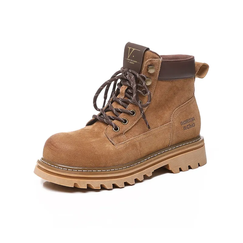 POOQ Martin Boots Women's Yellow/Brown/Pink-9
