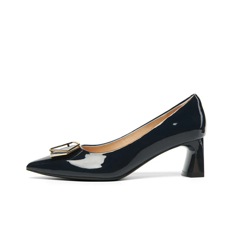 PT'SON Chunky Heel High Heels 5.5cm Women's-16