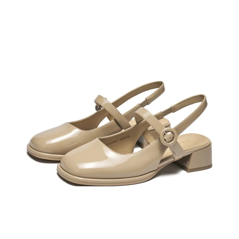 GEMEIQ High Heels Women's Ecru/Cream Apricot-5