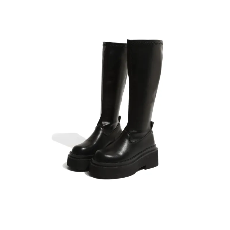 Moon Veil Knee high Boots 7cm Women's-10