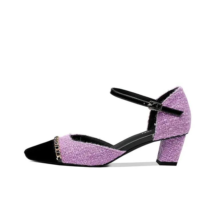 PRETY PEKI Block Heel High Heels 4.5cm Women's-0