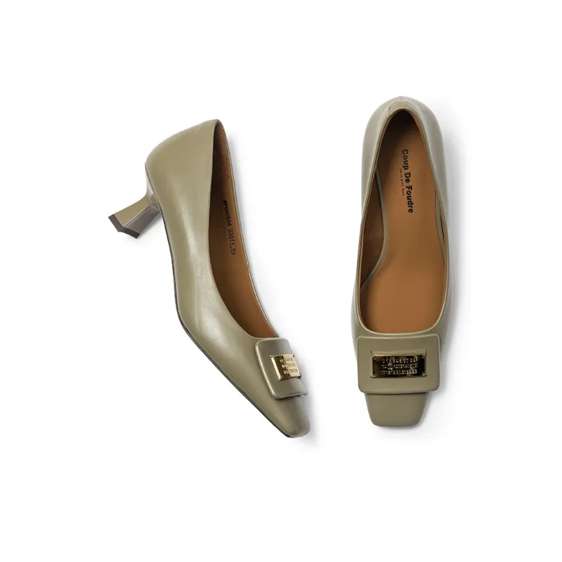 Coup De Foudre Block Heel High Heels 5.5cm Women's-8
