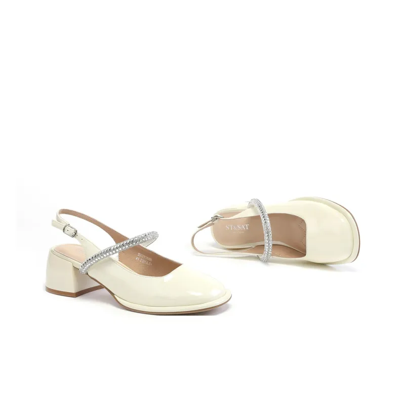 ST&SAT Chunky Heel High Heels 5.5cm Women's-4