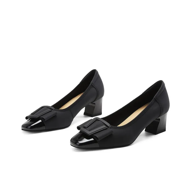 BOSSSUNWEN Chunky Heel High Heels 5cm Women's-2