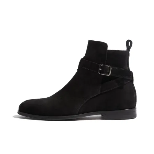 SCAROSSO Lara Buckled Ankle Boots Women's
