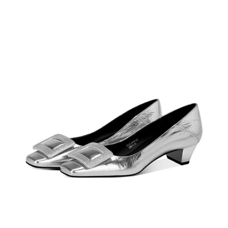JESSICA SOPHIA Commute Versatile Comfortable Chunky Heel High Heels 3cm Women's-4