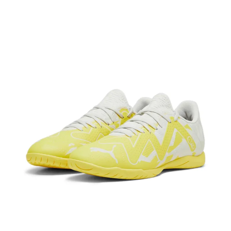 PUMA Wear-resistant And Lightweight Low-Top Soccer Shoes Men's Yellow White-2
