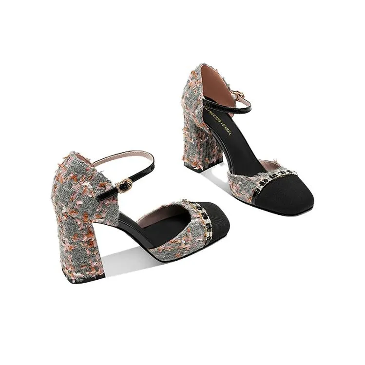 Princess & Isabel Chunky Heel High Heels 8.5cm Women's-6