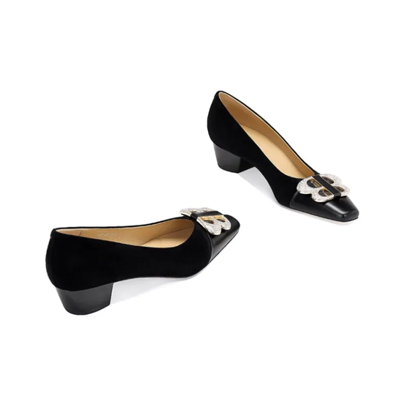 JESSICA SOPHIA Chunky Heel High Heels 3cm Women's-1