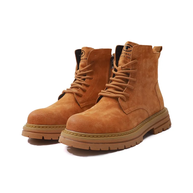 TOM TAILOR Warm Brown Comfortable Urban Techwear Work Boots Short Martin Boot Men's-2