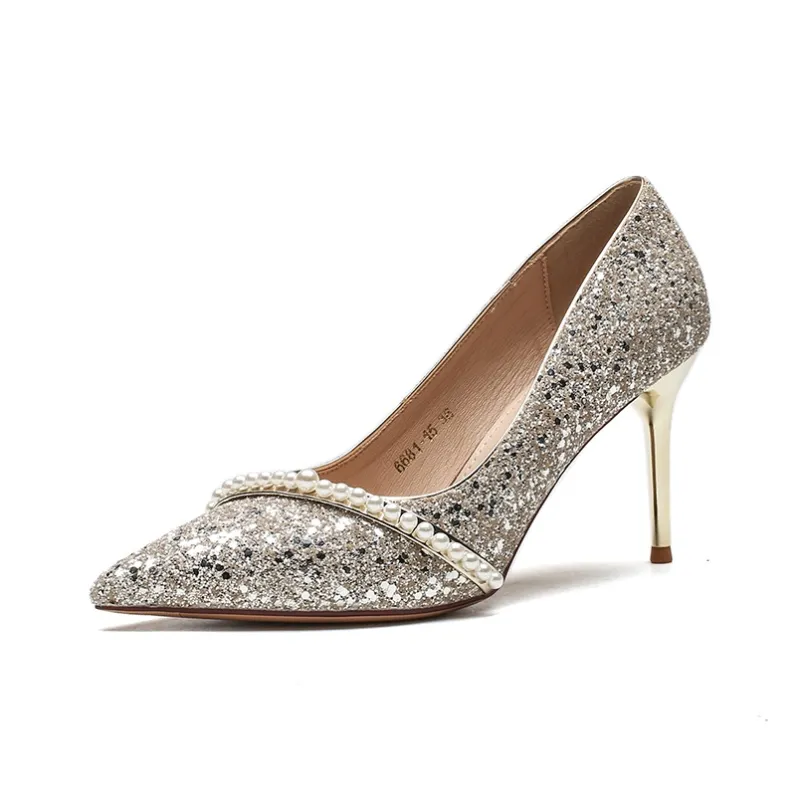 HKCP Slim Heel High Heels 8.5cm Women's-5