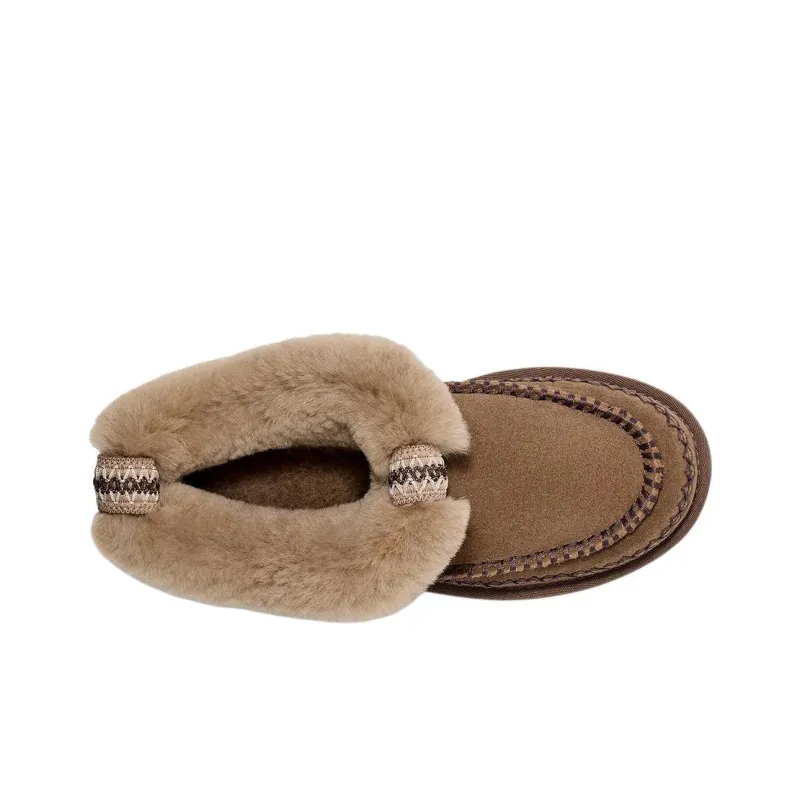 UGG Warm Ankle Length Snow Boots Women's Walnut-4