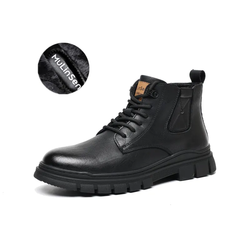 Mulinsen Martin Boot Ankle Boots Men's Black-13