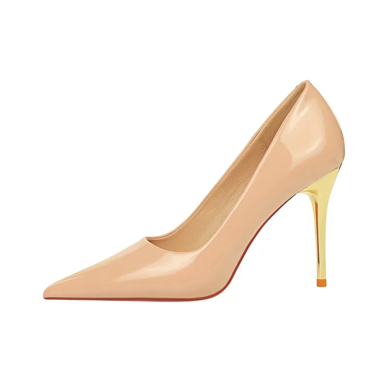 QITUMAUL Slim Heel High Heels Women's-15