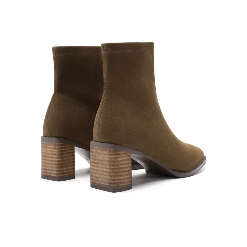HARSON Ankle Boots Women's Khaki/Black-15