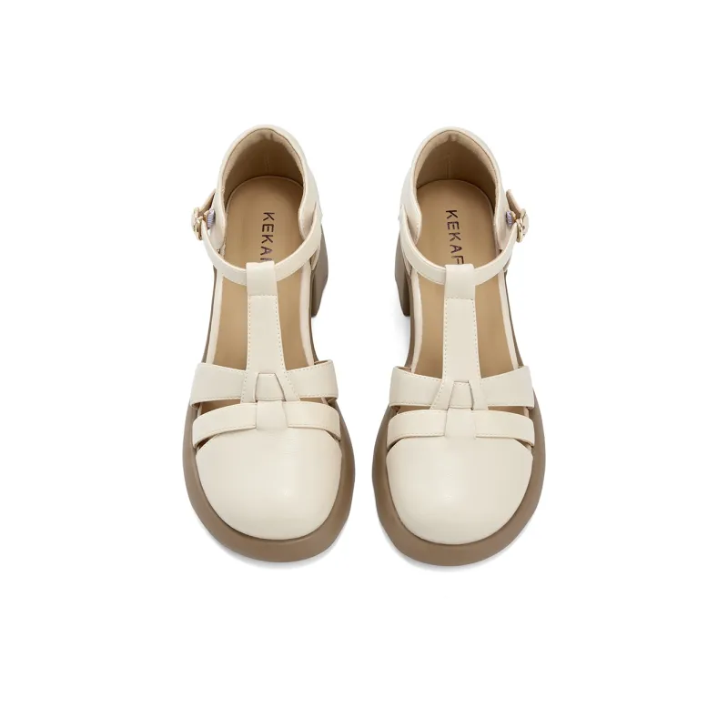 KEKAFU Chunky Heel High Heels 6cm Women's-3