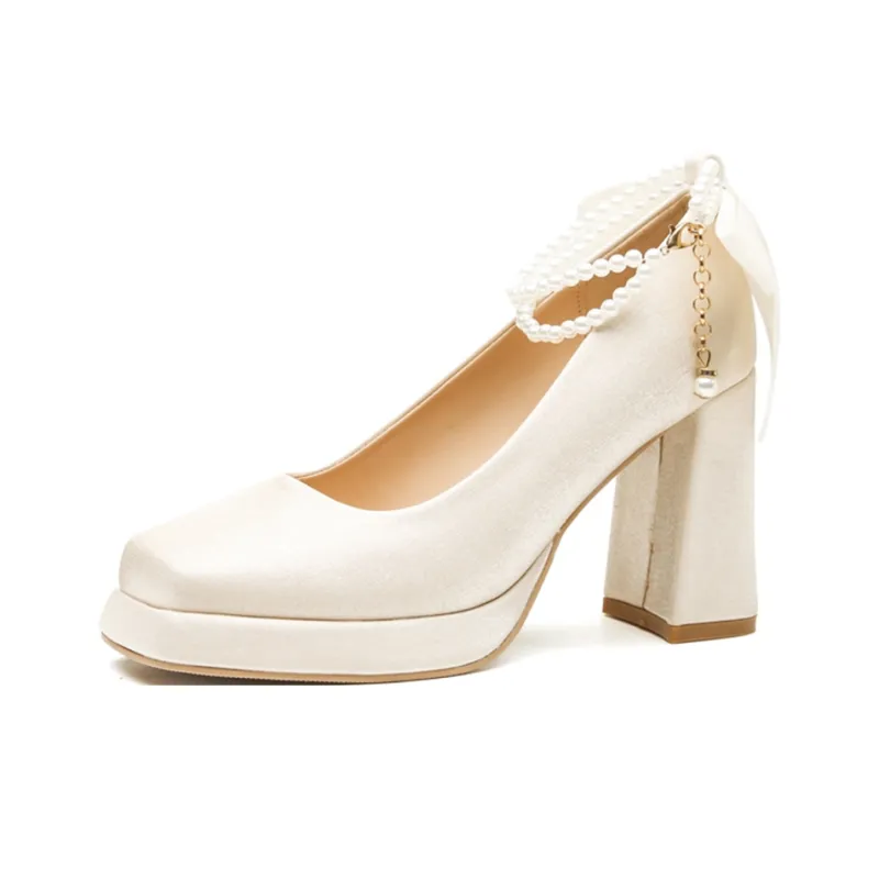 KATHRYN WILSON Chunky Heel High Heels 9.5CM Women's-1