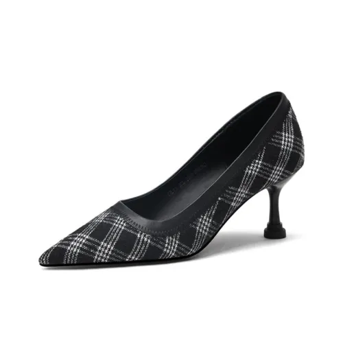 CAMEIDO High Heels Women's Black/Coffee