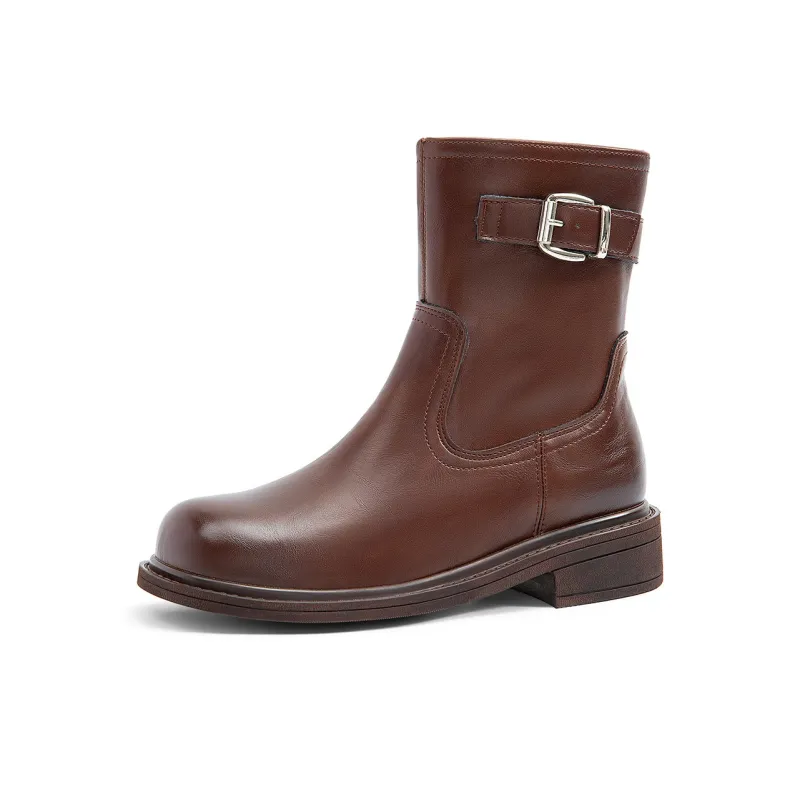 OMS Ankle Boots Women's Black/Brown-5