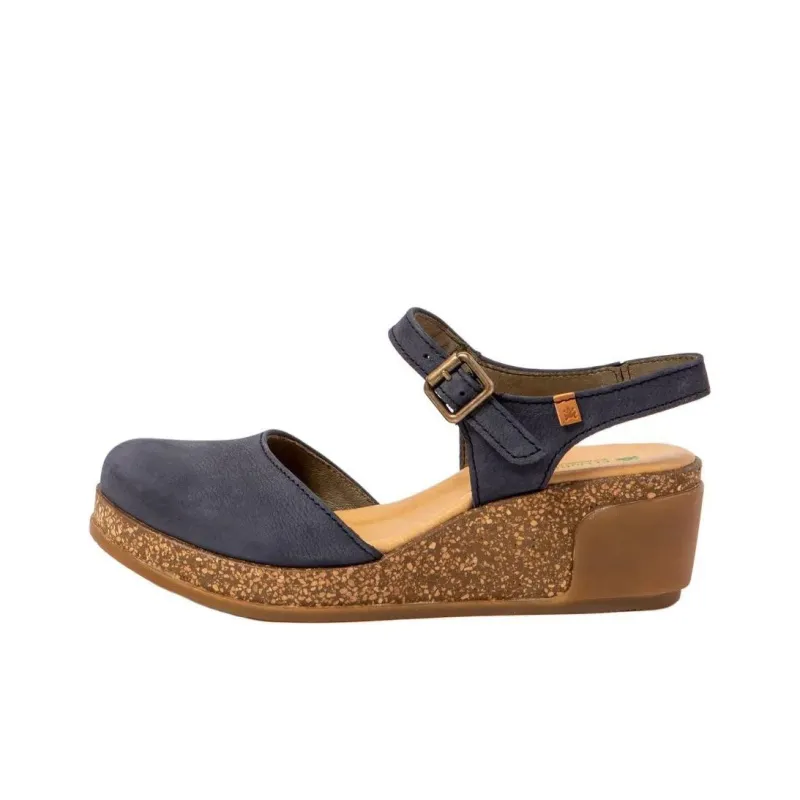 El Naturalista LEAVES Wedge Heel High Heels 5.5cm Women's Marine Blue-0
