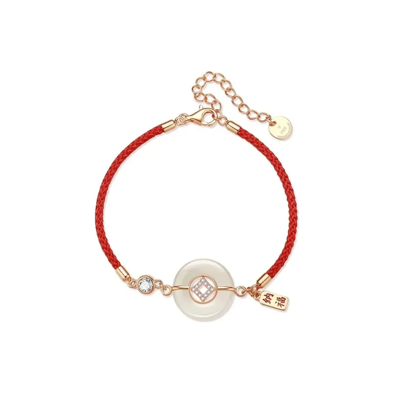Yuanyanghuangjin Chalcedony Bracelets Women's-0
