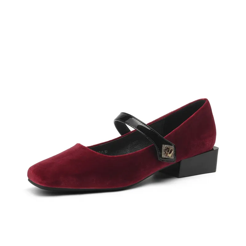 JOSINY High Heels Women's Black/Red/Ecru-19