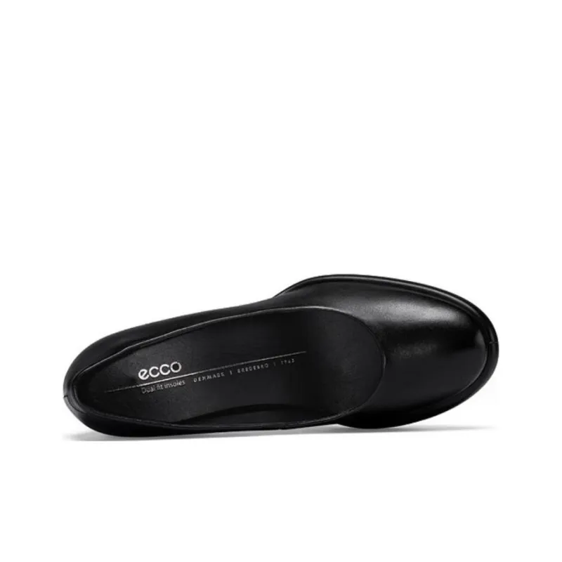 Ecco Chunky Heel High Heels 7cm Women's Black-3