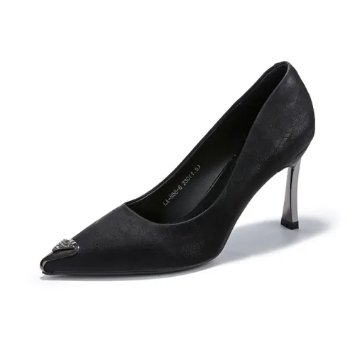 La Chapelle High Heels Women's Black/Beige/Green