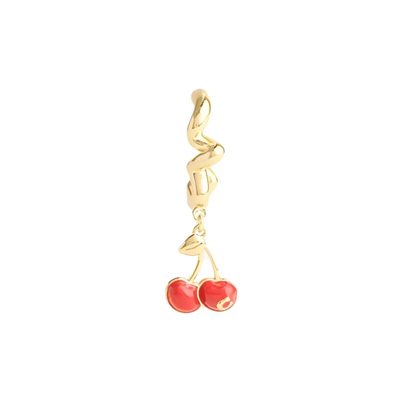 COACH Metal Earrings Women's Gold-2