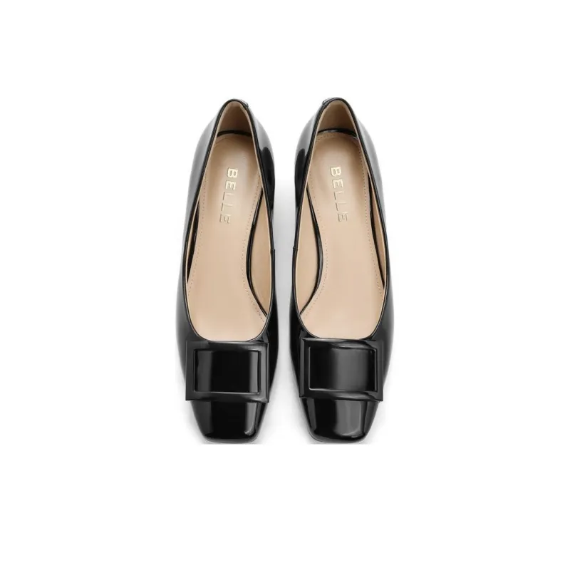 BELLE Spool Heel High Heels 4cm Women's-11