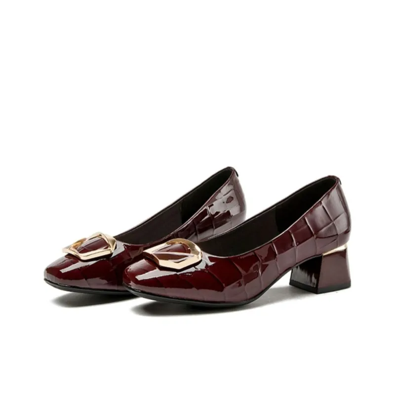 Rich Birds Chunky Heel High Heels 4.5cm Women's-1