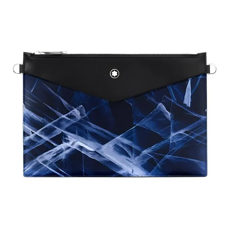 MONTBLANC Meisterstuck Eco Friendly Leather Clutch Men's Black/Blue-0