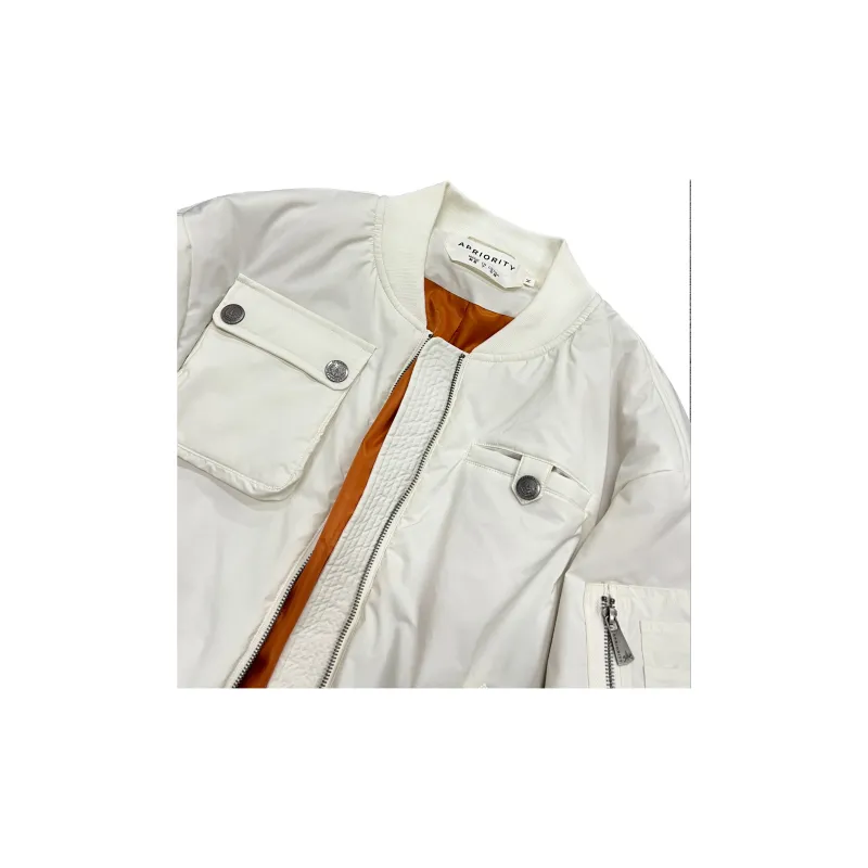 Apriority Clothing Jackets Coats Unisex White-2