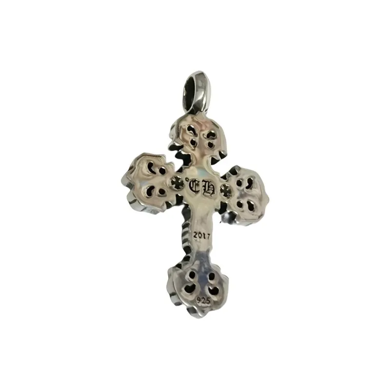 Chrome Hearts 925 Sterling Silver Pendants Unisex Silver Small Size-3