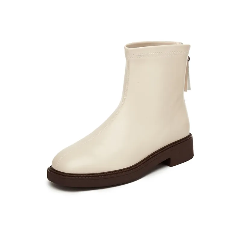DAPHNE Ankle Boots Women's Black/Beige-1