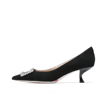 Staccato Starlit Dusk Flared Heel High Heels 5cm Women's Noble Black