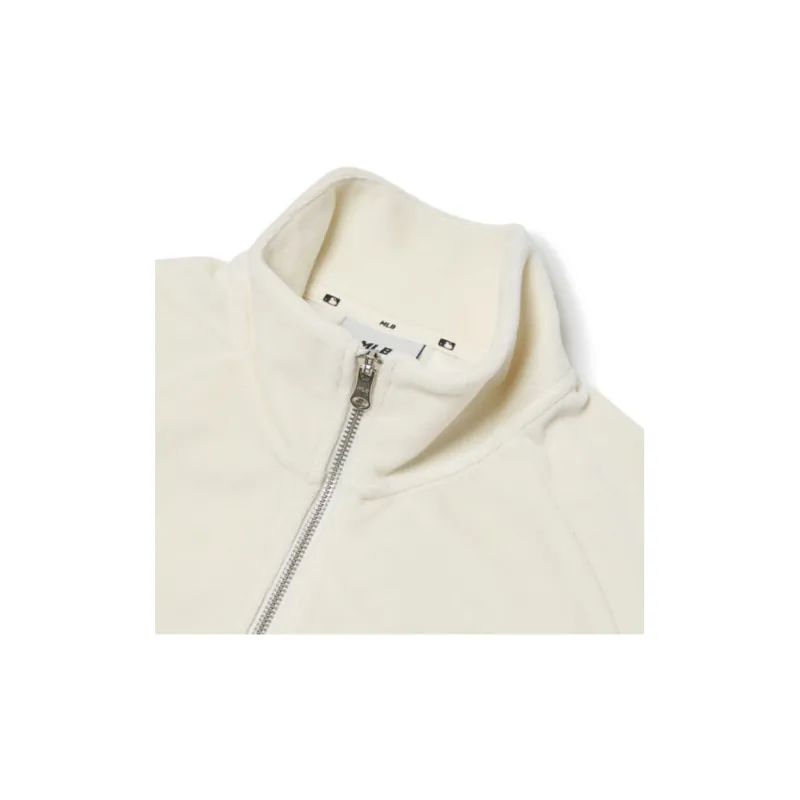 MLB New York Yankees Velvet Jackets Unisex White-3