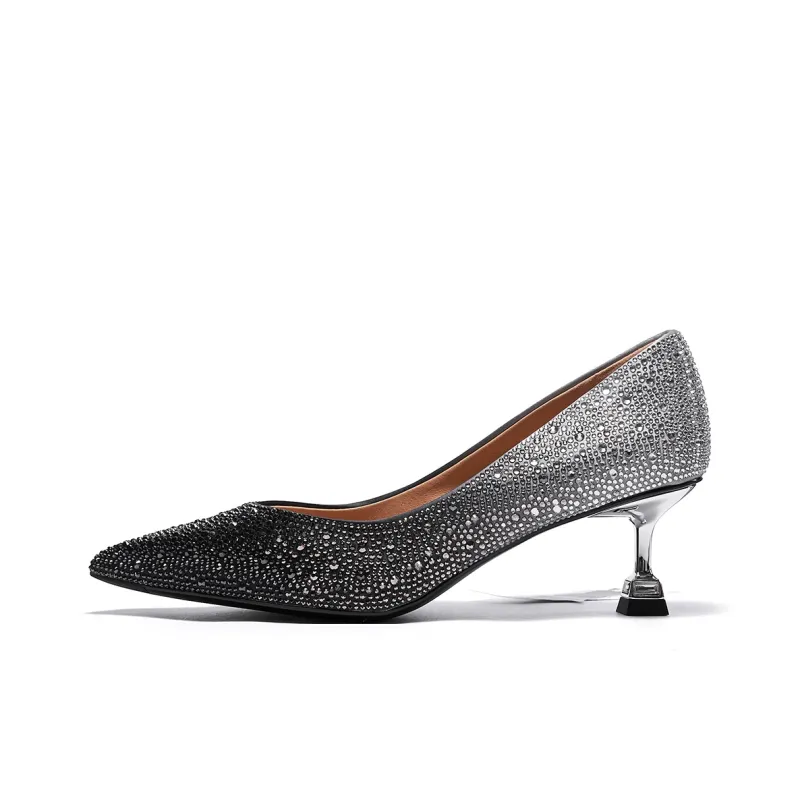 ST&SAT Wedding Shoes For Couples Slim Heel High Heels 5.5cm Women's-8
