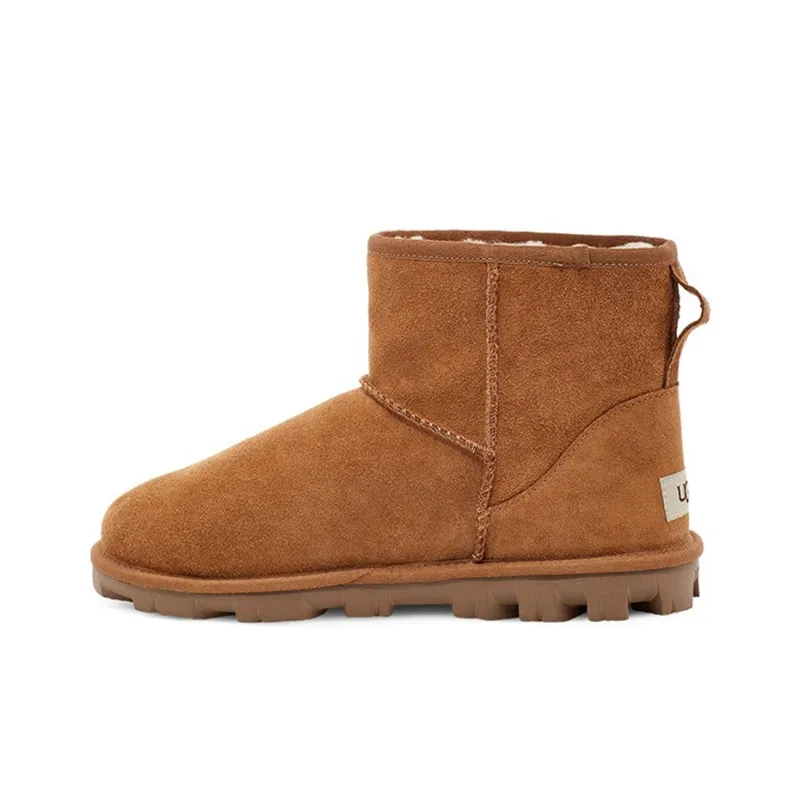 UGG Essential Mini Classic Fleece Lined Brown Women's-0