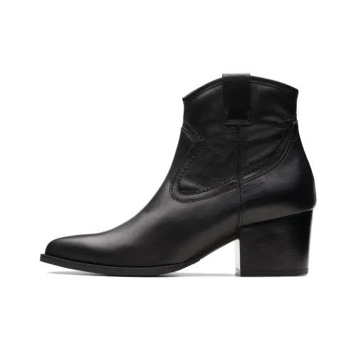 Clarks Ankle HILFIGER Boots High Heel Women's Black