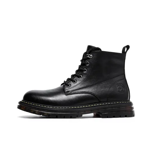 FAIRWHALE Short Martin Boot Unisex Black